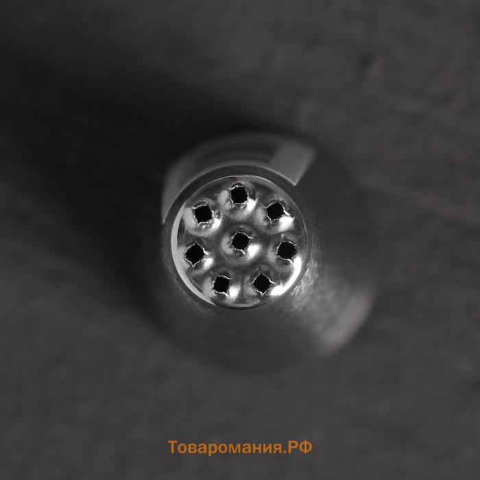 Насадка кондитерская KONFINETTA «Травка», d=2.4 см, выход d=1.2 см, нержавеющая сталь, форма МИКС