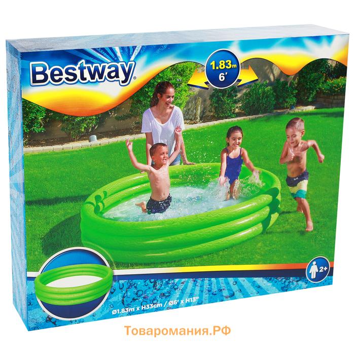 Бассейн надувной Bestway «Сияние» 51027, 183×33 см, от 2 лет, МИКС