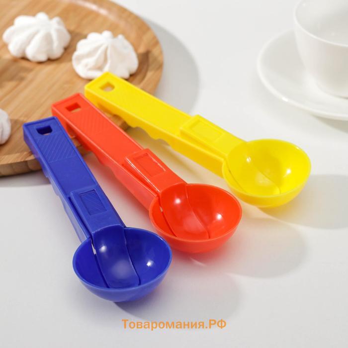 Ложка для мороженого  «Мульти», 17 см, цвет МИКС