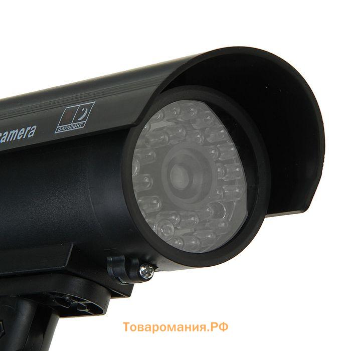 Муляж уличной видеокамеры VM-5, с индикатором, 2xАА (не в комплекте), чёрный