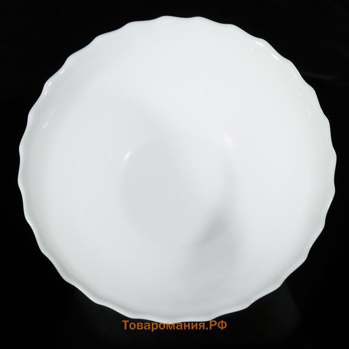 Салатник Luminarc Trianon, 1 л, d=18 см, стеклокерамика, цвет белый