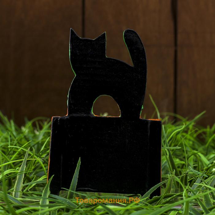 Вечный календарь настольный «Котик», 7×4×11 см, дерево