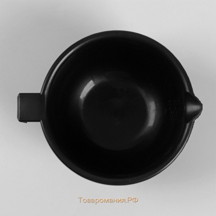 Чаша для окрашивания, с ручкой, 150 мл, d = 11 см, цвет чёрный