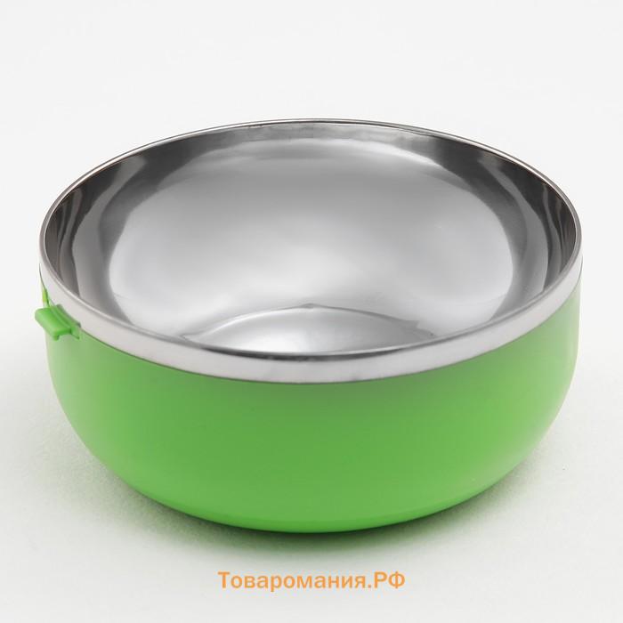 Ланч бокс  «», 2 л, 14×26 см, сохраняет тепло 3 ч, нержавеющая сталь, синий