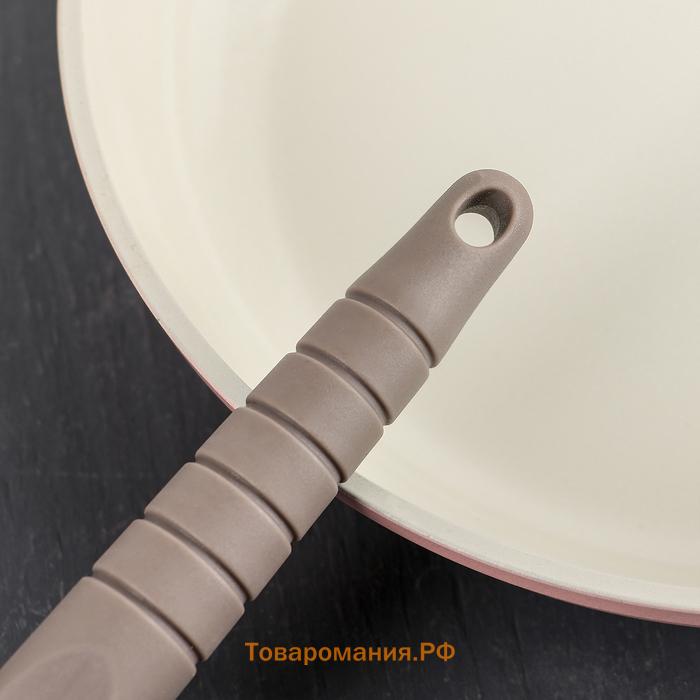 Лопатка с прорезями  «Брауни», 32×7 см, серая, бежевая
