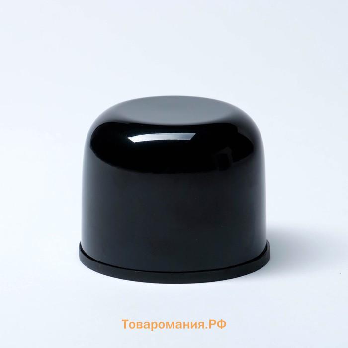 Термос гильза Мастер К, 500 мл, 25×7 см, с кружкой, сохраняет тепло 24 ч, нержавеющая сталь, чёрный