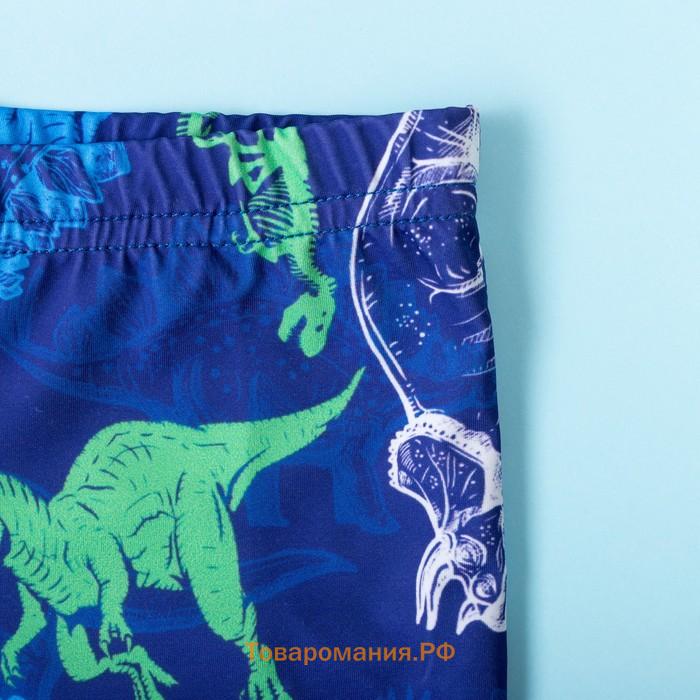 Плавки купальные для мальчика KAFTAN "Динозавры" рост 110-116 (32), цвет синий