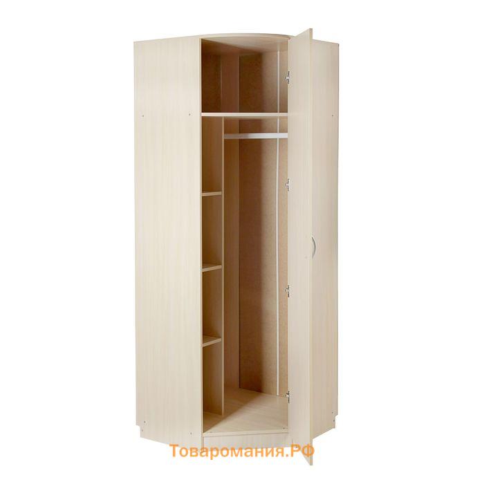 Шкаф угловой «Клик Мебель», 900×900×2100 мм, цвет дуб вотан/белый
