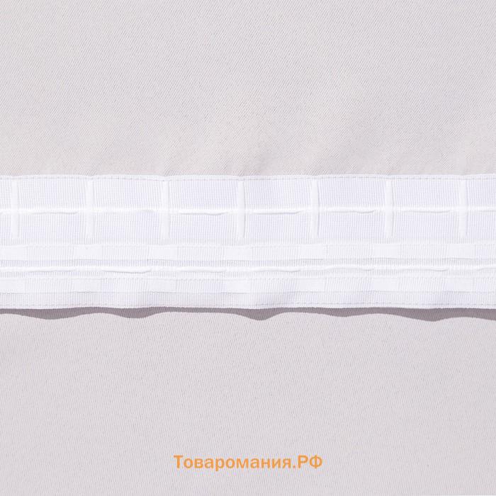 Штора портьерная «» 270×300 см, блэкаут, цвет металл, пл. 210 г/м², 100% п/э