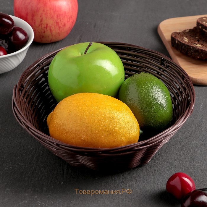 Корзинка для фруктов и хлеба «Шоко», 18×18×6 см