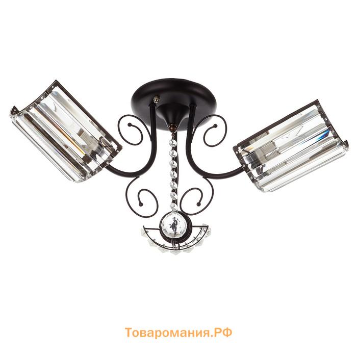 Люстра "Симона" 3x40Вт E27 шоколадный 60x60x24 см BayerLux