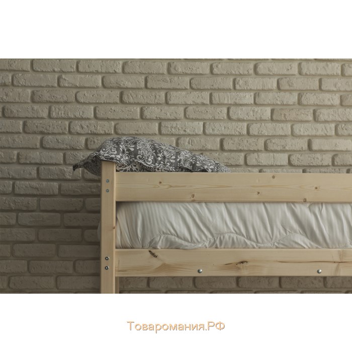 Кровать-чердак «Л1», 700×1600, массив сосны, без покрытия