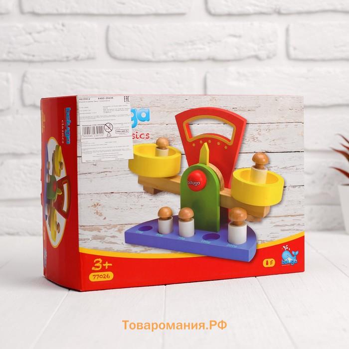 Игровой набор из дерева «Весы» 12.5×27×20 см