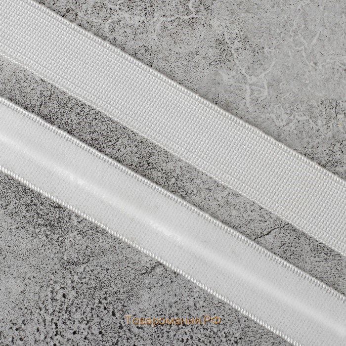 Резинка с силиконом, 15 мм, 10 ± 1 м, цвет белый