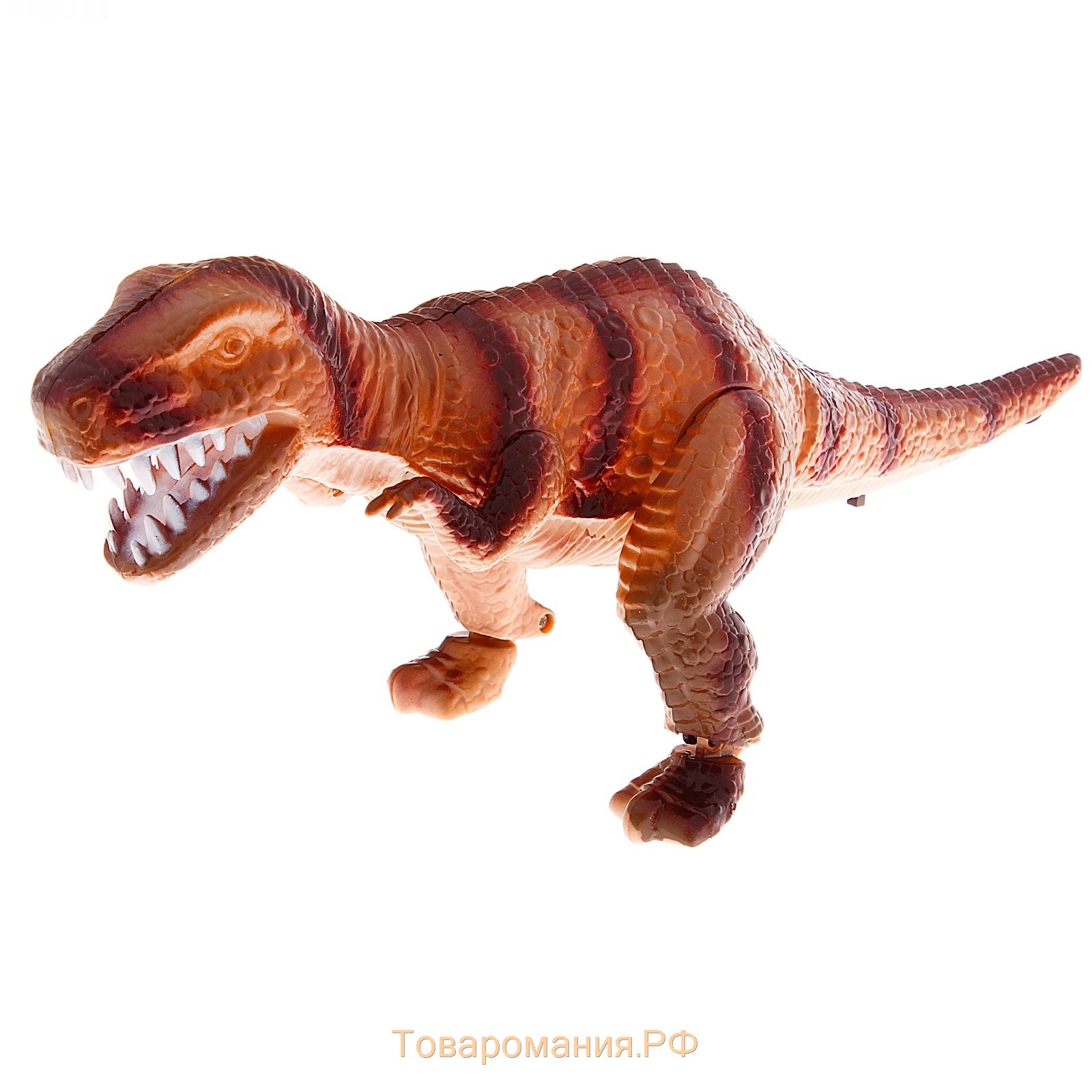Динозавр «Рекс» работает от батареек, световые и звуковые эффекты, цвета МИКС