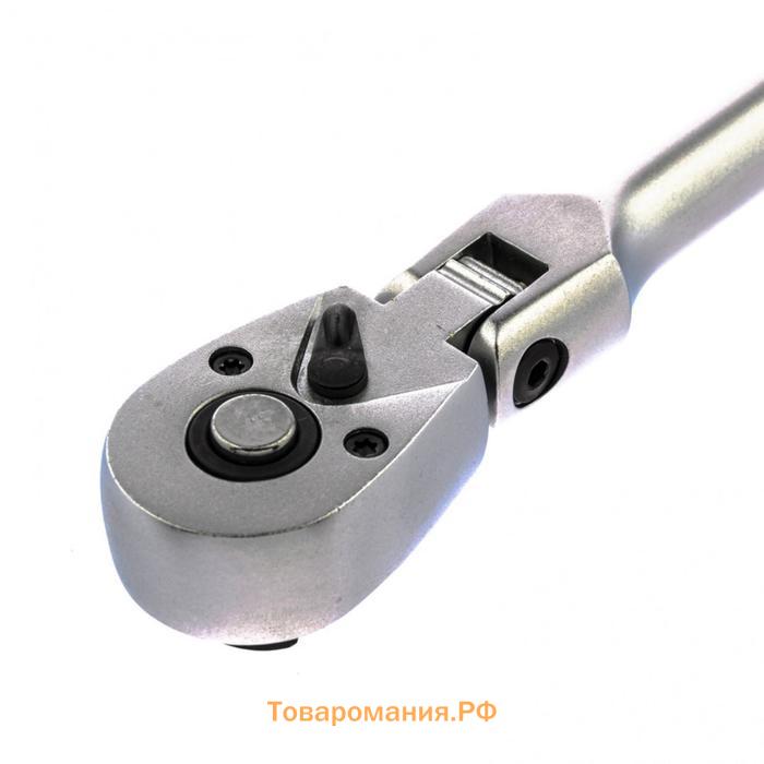 Трещотка Stels 14046, 1/2", 72 зубца, шарнирная, с быстрым сбросом