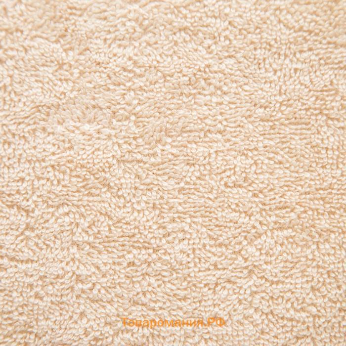 Полотенце махровое  Organic Beige 100х150 см, 100% хлопок, 420гр/м2