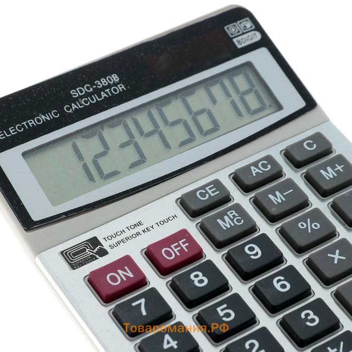 Калькулятор настольный, 8 - разрядный, SDC - 3808