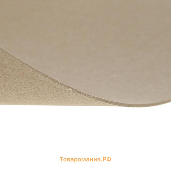 Картон переплётный (обложечный) 2.0 мм, 40 х 50 см, 1250 г/м², серый