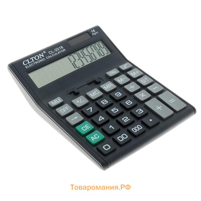 Калькулятор настольный, 16-разрядный, CL-2016, МИКС