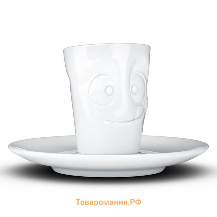 Кофейная чашка с блюдцем Tassen Tasty, 80 мл, цвет белый