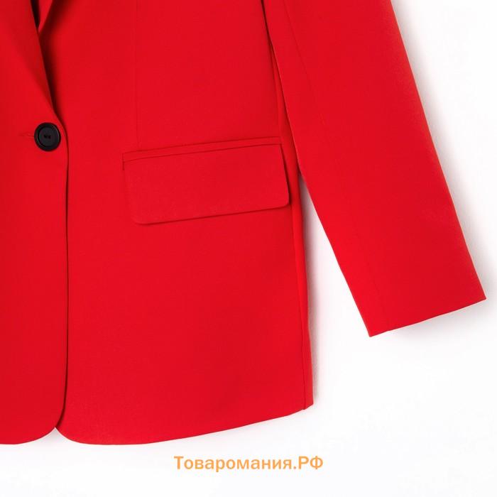 Пиджак женский однобортный MIST р. 42, красный