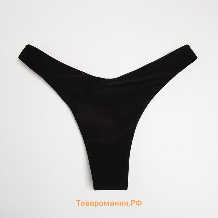 Плавки купальные женские MINAKU бикини, цвет чёрный, размер 50