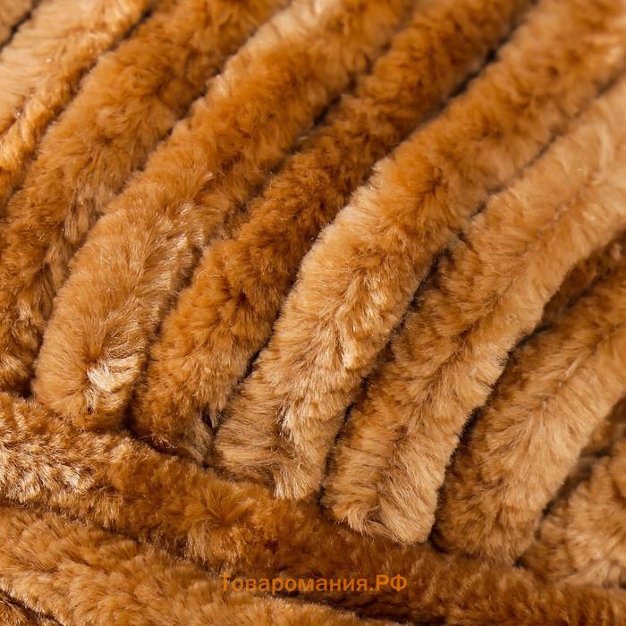 Пряжа "Chenille" 100% микрополиэстер 90м/100гр (565 коричневый)