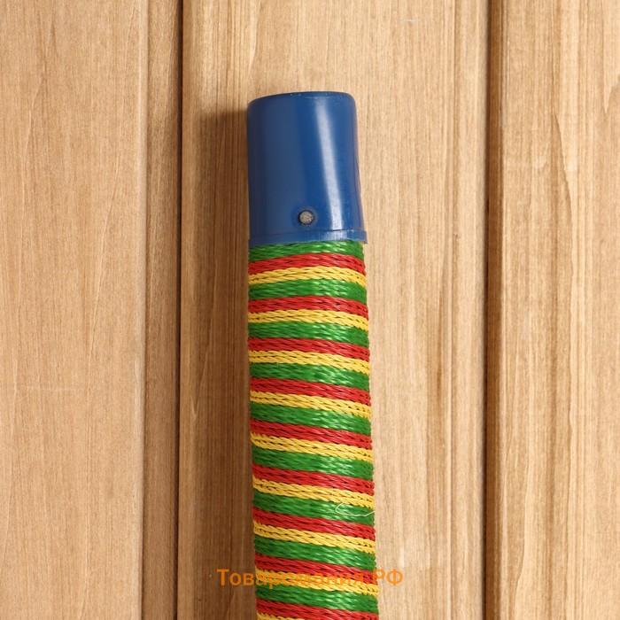 Веник рисовый с бамбуковой ручкой, 25х90 см МИКС