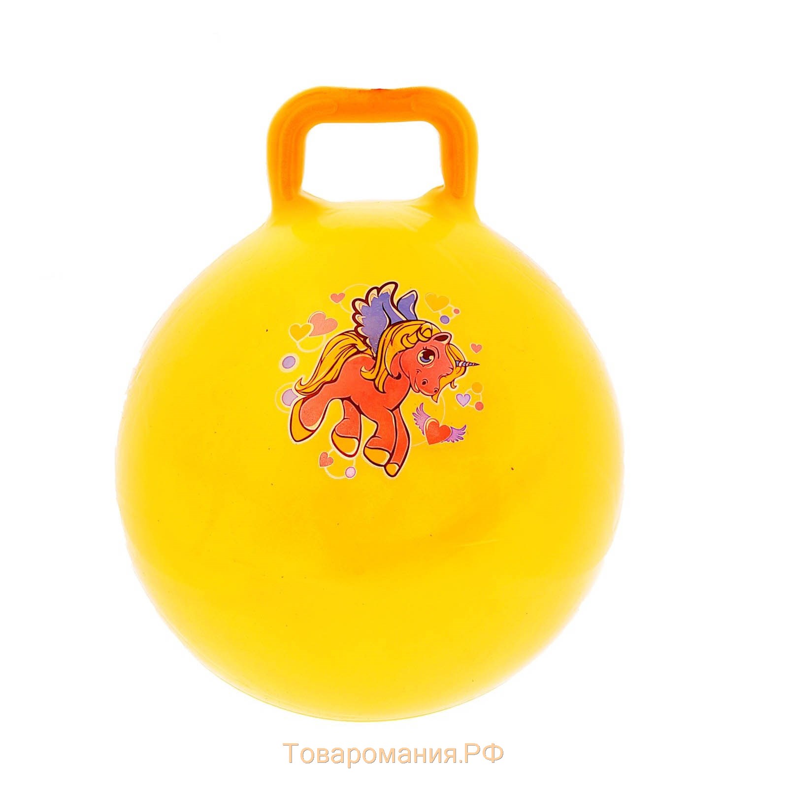 Мяч-прыгун с ручкой ZABIAKA, d=55 см, 420 г, цвета МИКС