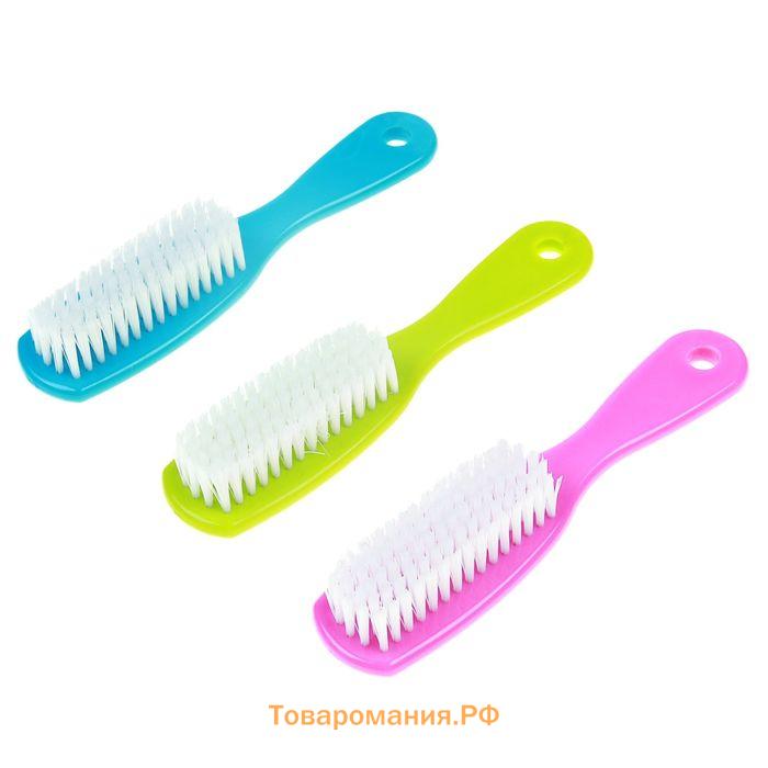 Щётка для овощей и фруктов с ручкой , 17×3.3×2 см, МИКС