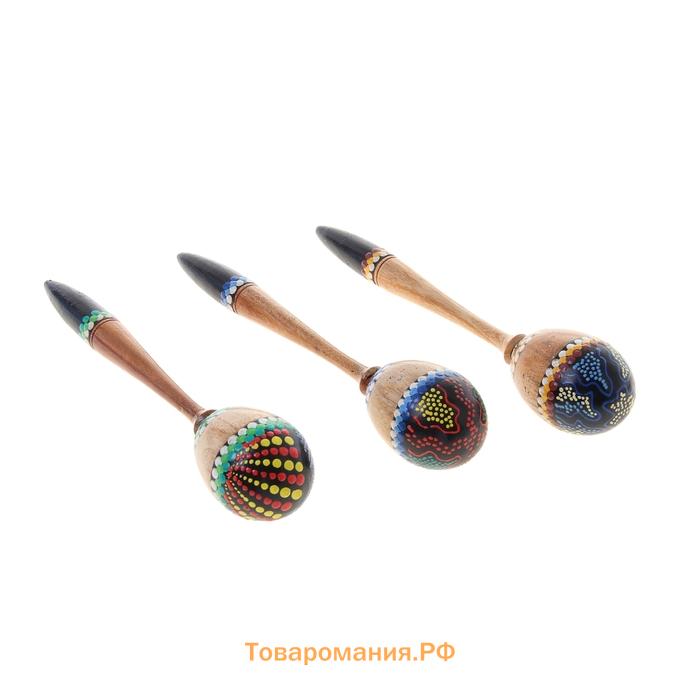 Сувенирный музыкальный инструмент "Маракас" 22,5х5х5 см МИКС цветов