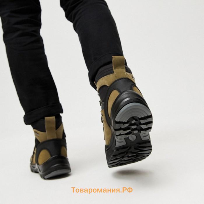 Ботинки трекинговые мужские WANNGO, ПУ+Резина, демисезон, цвет хаки, размер 45