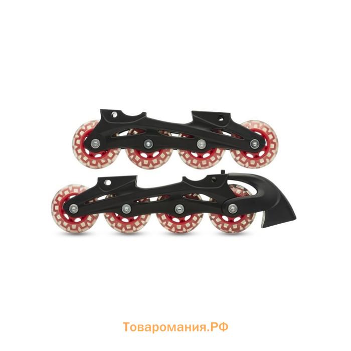 Роликовая рама Cross для хоккейных коньков, черно-красный, размер 34-37