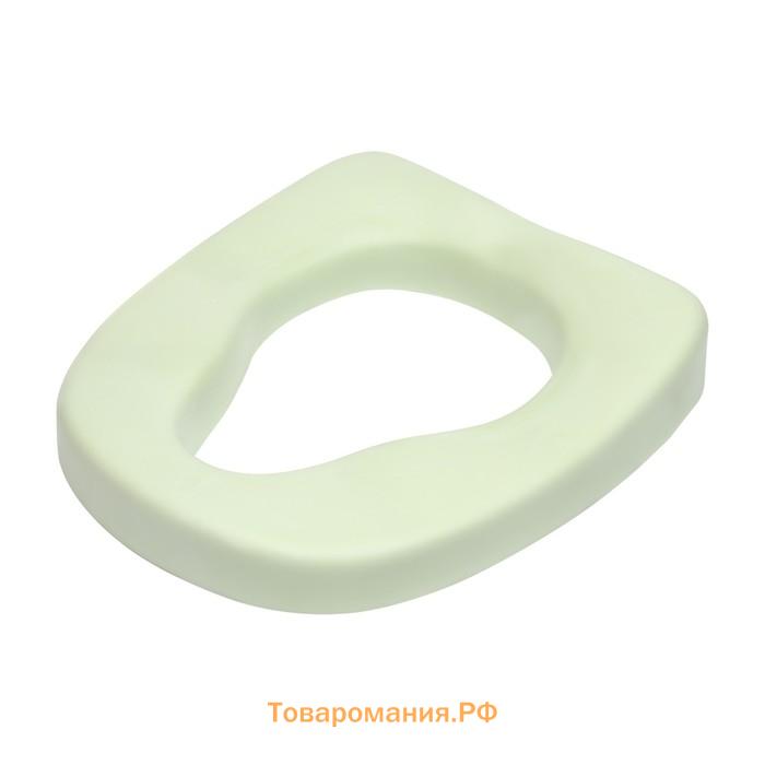 Сиденье анатомической формы для уличного туалета, 41×35 см, пенополиуретан, зелёное