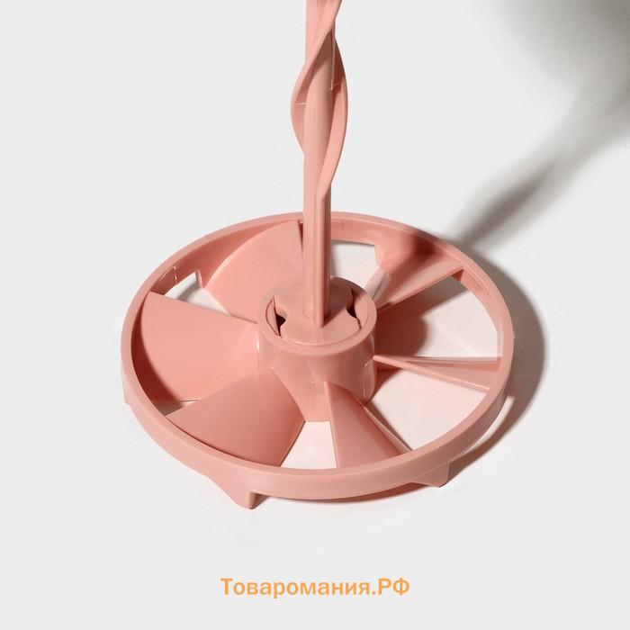 Кувшин для воды для смешивания с венчиком Renga «Спиро», 1.6 л, 11.2×23.5 см, стекло, розовый