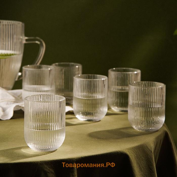 Стаканы SL Home «Модерн», 260 мл, 7.5×9.5 см, набор 6 шт., стекло, прозрачные