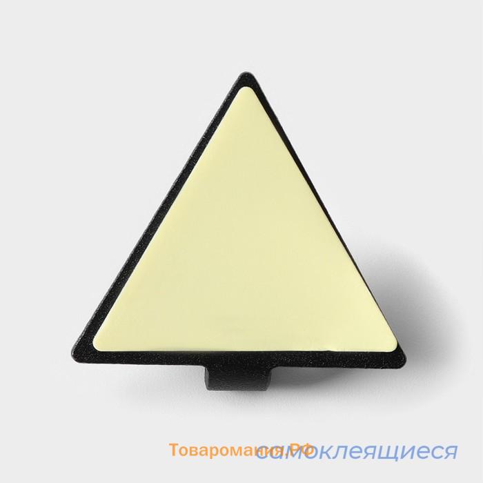 Крючки самоклеящиеся SAVANNA Black Loft, 4 шт., металл, грань 4 см, 4×3.9×1.5 см, чёрные