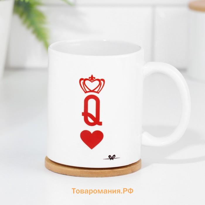 Кружки керамичсекие «Король и королева», 2 шт., 320 мл
