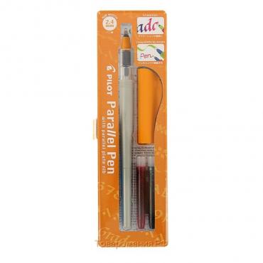 Ручка перьевая для каллиграфии Pilot Parallel Pen, 2.4 мм, (картридж IC-P3), набор в футляре