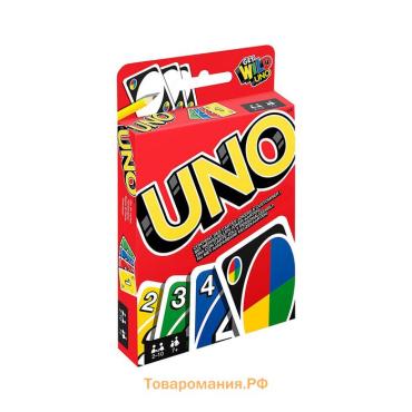 Настольная игра Uno, 2-10 игроков, 7+