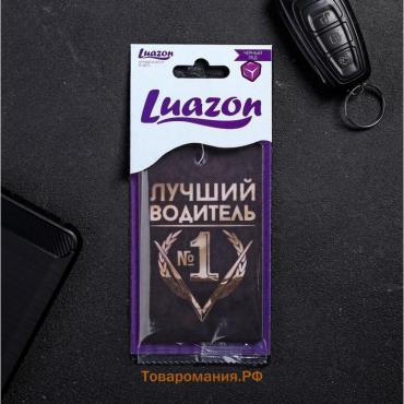 Ароматизатор в авто «Лучший водитель», аромат: черный лед