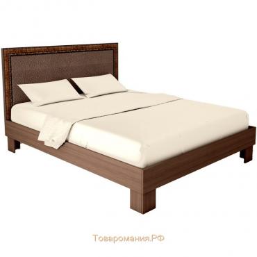 Кровать «Калипсо 14 М» без ПМ, 1400 × 2000, без основания, цвет венге