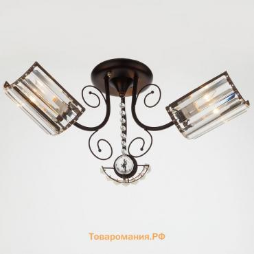 Люстра "Симона" 3x40Вт E27 шоколадный 60x60x24 см BayerLux