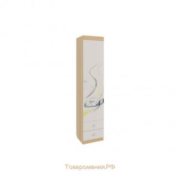 Шкаф комбинированный Форсаж, 400×410×1890, дуб сонома/белый