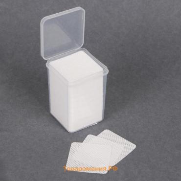 Салфетки для маникюра, безворсовые, с перфорацией, в пластиковом футляре, 175 шт, 5 × 5 см