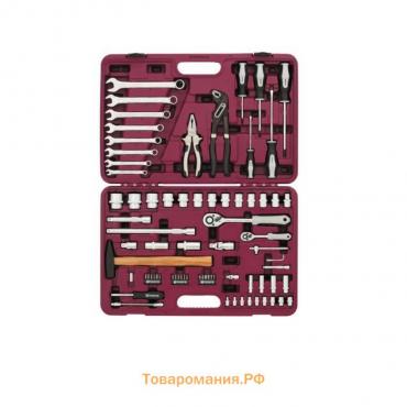 Набор инструментов UTS0077 Thorvik 52802, универсальный, 1/4", 1/2"DR, 77 предметов