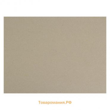 Картон переплётный (обложечный) 3.0 мм, 40 х 50 см, 1900 г/м2 серый