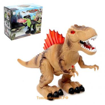 Динозавр «Рекс», эффект дыма, свет и звук, работает от батареек