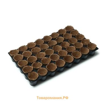 Набор для рассады: торфяной горшок 6×6 см, кассета на 40 ячеек, Greengo